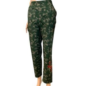 Greg Norman 10 camo rose embroidered golf pant P2 3375